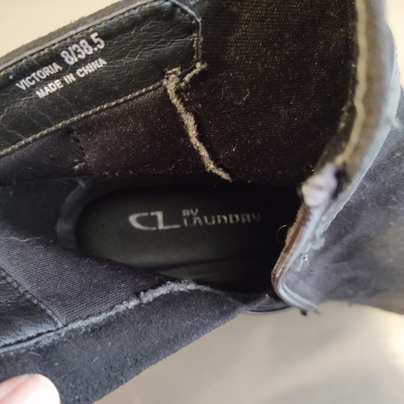 Laundry, Black Suede Booties - Picture 7 of 7